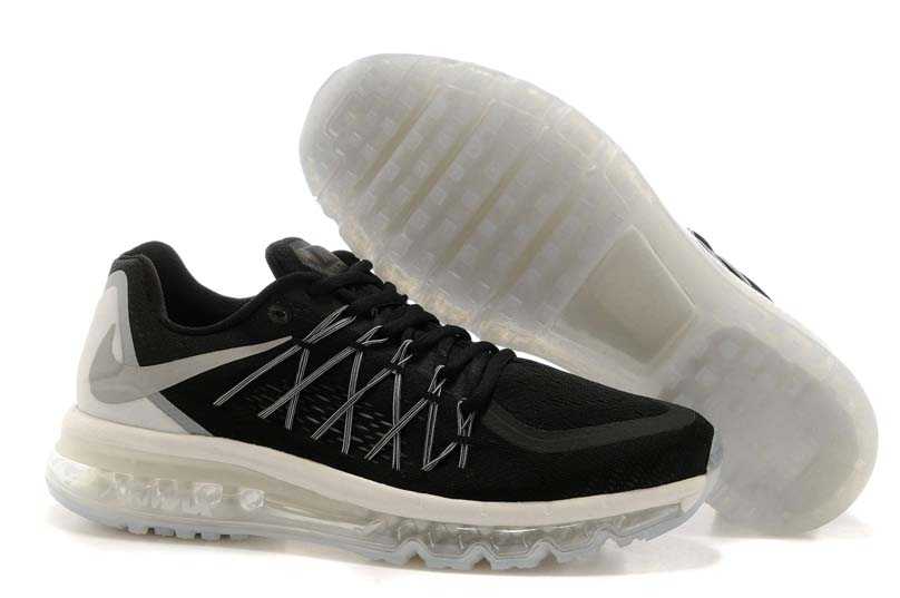 Nike Air Max 2015 Nouveau Style Concurrence Des Prix Basket Blanc Noir